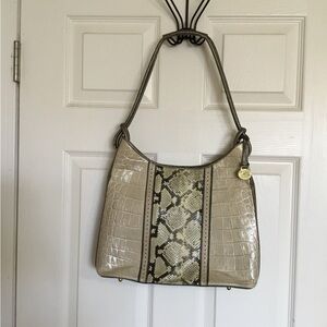 Brahmin Tabitha snake embossed shoulder bag
